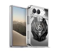 Head Case Designs Officially Licensed Stanley Morrison Dragon Gaming Dice Black And White Gel Case [Military Grade Protection] Compatible with Apple iPhone Duo and Compatible with MagSafe