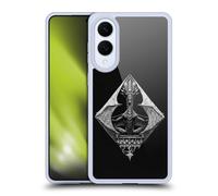 Head Case Designs Officially Licensed Stanley Morrison Gothic Diamond Dragon Black And White Gel Case [Military Grade Protection] Compatible With Samsung Galaxy S25 Edge