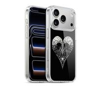 Head Case Designs Officially Licensed Stanley Morrison Gothic Dragon Heart Black And White Gel Case [Military Grade Protection] Compatible with Apple iPhone 17 Pro and Compatible with MagSafe