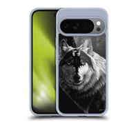 Head Case Designs Officially Licensed Stanley Morrison Gray Wolf With Dragon Marking Black And White Gel Case [Military Grade Protection] Compatible with Google Pixel 10 and Compatible with MagSafe