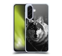 Head Case Designs Officially Licensed Stanley Morrison Gray Wolf With Dragon Marking Black And White Gel Case [Military Grade Protection] Compatible With Samsung Galaxy A36 5G