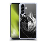 Head Case Designs Officially Licensed Stanley Morrison Gray Wolf With Dragon Marking Black And White Gel Case [Military Grade Protection] Compatible With Samsung Galaxy A56 5G