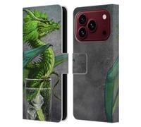 Head Case Designs Officially Licensed Stanley Morrison Green Mojito Drink Dragons Leather Wallet Case Compatible With Apple iPhone 18 Pro