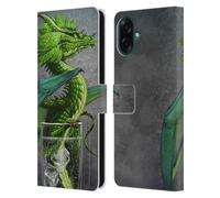 Head Case Designs Officially Licensed Stanley Morrison Green Mojito Drink Dragons Leather Wallet Case Compatible With Samsung Galaxy A07