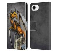Head Case Designs Officially Licensed Stanley Morrison Honey Mead Drink Dragons Leather Wallet Case Compatible With Apple iPhone 16e