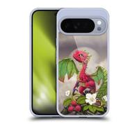 Head Case Designs Officially Licensed Stanley Morrison Raspberry Garden Dragons 3 Gel Case [Military Grade Protection] Compatible with Google Pixel 10 Pro XL and Compatible with MagSafe
