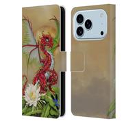 Head Case Designs Officially Licensed Stanley Morrison Red Dragon Fruit Dragons 3 Leather Wallet Case Compatible With Apple iPhone 17 Pro