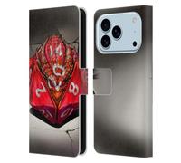 Head Case Designs Officially Licensed Stanley Morrison Red Gaming Dice Dragons 2 Leather Wallet Case Compatible With Apple iPhone 17 Pro