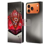 Head Case Designs Officially Licensed Stanley Morrison Red Gaming Dice Dragons 2 Leather Wallet Case Compatible With Apple iPhone 17 Pro Max