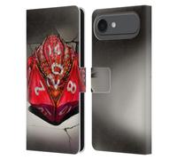 Head Case Designs Officially Licensed Stanley Morrison Red Gaming Dice Dragons 2 Leather Wallet Case Compatible With Apple iPhone 17 Air