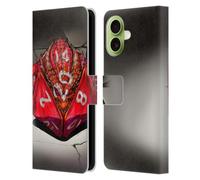 Head Case Designs Officially Licensed Stanley Morrison Red Gaming Dice Dragons 2 Leather Wallet Case Compatible With Apple iPhone 17