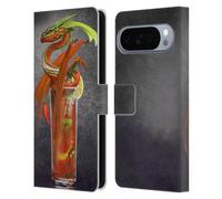 Head Case Designs Officially Licensed Stanley Morrison Red Tomato Bloody Mary Dragons Leather Wallet Case Compatible With Google Pixel 10 Pro XL