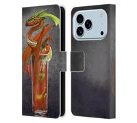 Head Case Designs Officially Licensed Stanley Morrison Red Tomato Bloody Mary Dragons Leather Wallet Case Compatible With Apple iPhone 17 Pro