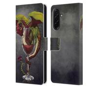 Head Case Designs Officially Licensed Stanley Morrison Red Wine Drink Dragons Leather Wallet Case Compatible With Samsung Galaxy A36 5G
