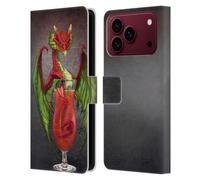 Head Case Designs Officially Licensed Stanley Morrison Strawberry Daquiri Dragons Leather Wallet Case Compatible With Apple iPhone 18 Pro Max