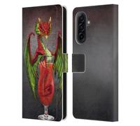 Head Case Designs Officially Licensed Stanley Morrison Strawberry Daquiri Dragons Leather Wallet Case Compatible With Samsung Galaxy A17 4G / 5G