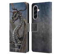 Head Case Designs Officially Licensed Stanley Morrison Vodka Drink Glass Dragons Leather Wallet Case Compatible With Samsung Galaxy A56 5G