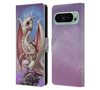 Head Case Designs Officially Licensed Stanley Morrison White Garlic Garden Dragons 2 Leather Wallet Case Compatible With Google Pixel 9 Pro XL