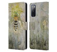 Head Case Designs Officially Licensed Stephanie Law Bee Immortal Ephemera Leather Wallet Case Compatible With Samsung Galaxy S20 FE / 5G