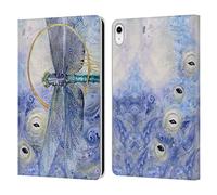 Head Case Designs Officially Licensed Stephanie Law Dragonfly Immortal Ephemera Leather Wallet Case Compatible With Apple iPad 10.9 2022/2025
