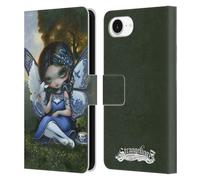 Head Case Designs Officially Licensed Strangeling Blue Willow Wings Fairy Art Leather Wallet Case Compatible With Apple iPhone 16e