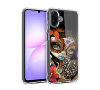 Head Case Designs Officially Licensed Strangeling Day of Dead Heart Charm Art Gel Case [Military Grade Protection] Compatible With Samsung Galaxy A07 4G