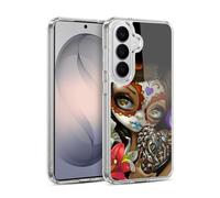 Head Case Designs Officially Licensed Strangeling Day of Dead Heart Charm Art Gel Case [Military Grade Protection] Compatible with Samsung Galaxy S26 and Compatible with MagSafe