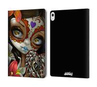 Head Case Designs Officially Licensed Strangeling Day of Dead Heart Charm Art Leather Wallet Case Compatible With Apple iPad Air 13 2024/2025