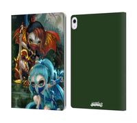 Head Case Designs Officially Licensed Strangeling Elemental Ninja Fairies Dragon Leather Wallet Case Compatible With Apple iPad Air 13 2024/2025