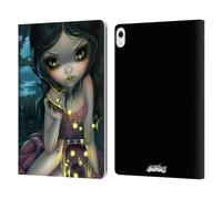 Head Case Designs Officially Licensed Strangeling Fireflies in Summer Art Leather Wallet Case Compatible With Apple iPad Air 13 2024/2025