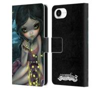 Head Case Designs Officially Licensed Strangeling Fireflies in Summer Art Leather Wallet Case Compatible With Apple iPhone 16e