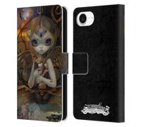Head Case Designs Officially Licensed Strangeling Four Horseman of Apocalypse Famine Surrealism Leather Wallet Case Compatible With Apple iPhone 16e