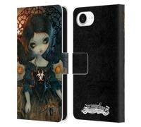Head Case Designs Officially Licensed Strangeling Four Horseman of Apocalypse Pestilence Surrealism Leather Wallet Case Compatible With Apple iPhone 16e