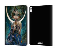 Head Case Designs Officially Licensed Strangeling Goddess with Moon and Flowers Surrealism Leather Wallet Case Compatible With Apple iPad Air 13 2024/2025