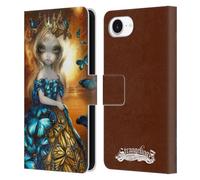 Head Case Designs Officially Licensed Strangeling Queen of Butterflies Fairy Art Leather Wallet Case Compatible With Apple iPhone 16e