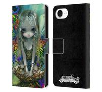 Head Case Designs Officially Licensed Strangeling Rainbow Winged Fairy Art Leather Wallet Case Compatible With Apple iPhone 16e