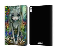 Head Case Designs Officially Licensed Strangeling Rainbow Winged Fairy Art Leather Wallet Case Compatible With Apple iPad Air 13 2024/2025