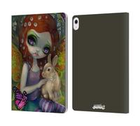Head Case Designs Officially Licensed Strangeling Spring with Bunny Fairy Art Leather Wallet Case Compatible With Apple iPad Air 13 2024/2025