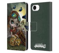 Head Case Designs Officially Licensed Strangeling Steampunk Fairy Dragon Leather Wallet Case Compatible With Apple iPhone 16e