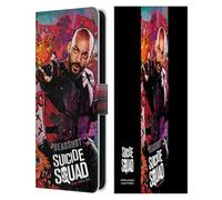 Head Case Designs Officially Licensed Suicide Squad 2016 Deadshot Poster Graphics Leather Wallet Case Compatible With Samsung Galaxy S25 FE