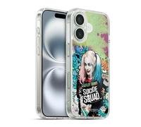 Head Case Designs Officially Licensed Suicide Squad 2016 Harley Quinn Poster Graphics Gel Case [Military Grade Protection] Compatible with Apple iPhone 16 and Compatible with MagSafe