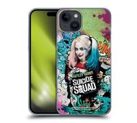 Head Case Designs Officially Licensed Suicide Squad 2016 Harley Quinn Poster Graphics Hard Back Case Compatible With Apple iPhone 15 Plus
