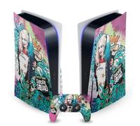 Head Case Designs Officially Licensed Suicide Squad 2016 Harley Quinn Poster Graphics Vinyl Faceplate Gaming Skin Decal Compatible With Sony PlayStation 5 PS5 Disc Console & DualSense Controller