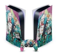 Head Case Designs Officially Licensed Suicide Squad 2016 Harley Quinn Poster Graphics Vinyl Faceplate Gaming Skin Decal Compatible With Sony PlayStation 5 PS5 Digital Console and DualSense Controller
