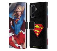 Head Case Designs Officially Licensed Superman DC Comics #12 Variant Supergirl Comic Art Leather Wallet Case Compatible With Samsung Galaxy A17 4G / 5G