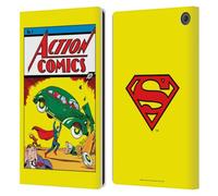 Head Case Designs Officially Licensed Superman DC Comics Action Comics 1 Famous Comic Book Covers Leather Wallet Case Compatible With Amazon Fire Max 11 2023