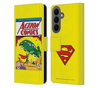 Head Case Designs Officially Licensed Superman DC Comics Action Comics 1 Famous Comic Book Covers Leather Wallet Case Compatible With Samsung Galaxy S26 Plus