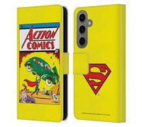Head Case Designs Officially Licensed Superman DC Comics Action Comics 1 Famous Comic Book Covers Leather Wallet Case Compatible With Samsung Galaxy S25