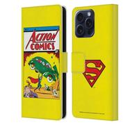 Head Case Designs Officially Licensed Superman DC Comics Action Comics 1 Famous Comic Book Covers Leather Wallet Case Compatible With Samsung Galaxy S25 FE