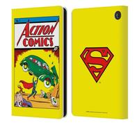 Head Case Designs Officially Licensed Superman DC Comics Action Comics 1 Famous Comic Book Covers Leather Wallet Case Compatible With Amazon Fire 7 2022